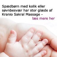 Spædbørn med kolik eller søvnbesvær har stor glæde af Kranio Sakral Terapi. Læs mere her.